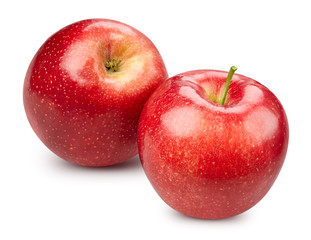 Red apple isolated on white