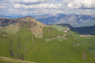 Fototapeta na wymiar View of Alps from Monte Blado