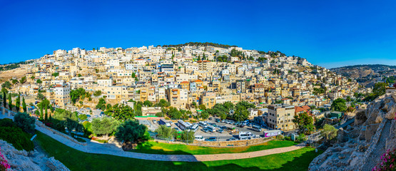 Aerial view of Jerusalem from the city of David, Israel