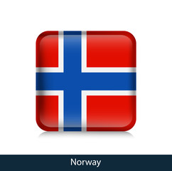 Norway - Square glossy badge