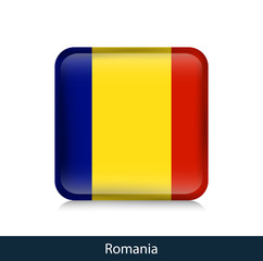 Romania - Square glossy badge