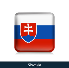 Slovakia - Square glossy badge