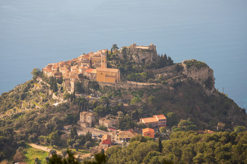 View of the French Riviera from a height of 1000 meters