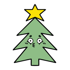 cute cartoon christmas tree