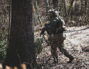 Airsoft military game