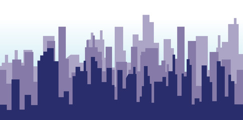 Fototapeta na wymiar Illustration of city silhouette design