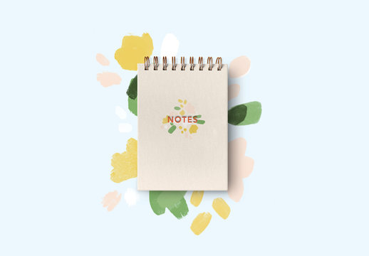 Spiral Notepad Mockup