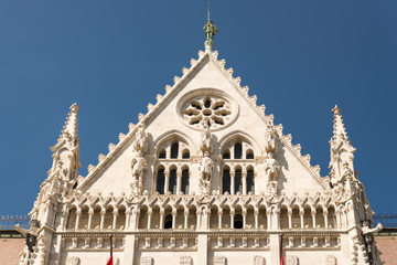 Naklejka premium Hungarian Parliament Building in Hungary and Budapest