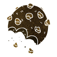 quirky retro illustration style cartoon cookie