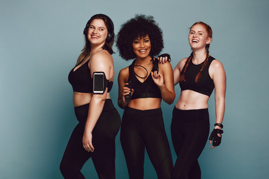 Diverse Group Women In Sportswear