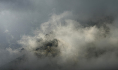 Fototapeta na wymiar Clouds in the sky, Tatra Mountains, Poland