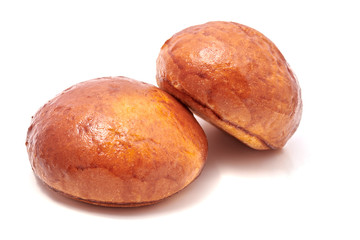 Burger bun isolated on white background