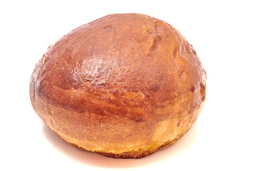 Burger bun isolated on white background
