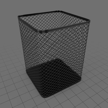 Square wire pencil holder