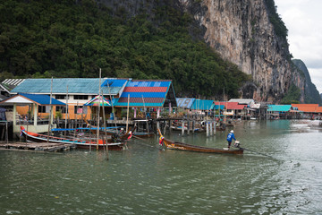 Fototapeta na wymiar Koh Panyee - traditional fisherman village, Thailand