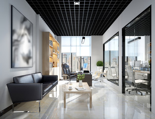 3d render working space