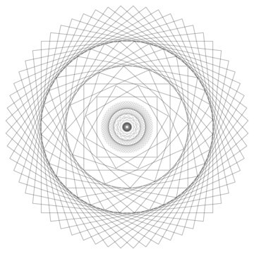 Energy Spiral Vector Sacred Geometry Mandala Energy Field
