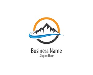Mountain logo template