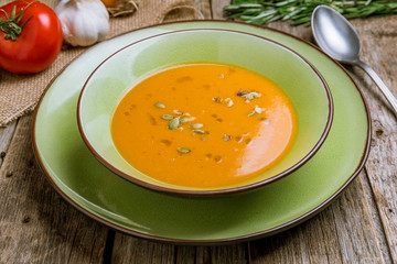 Soup cream of pumpkin
