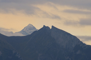 Fototapeta na wymiar View of mountains, winter, Tatra, Poland