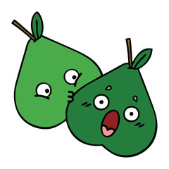 cute cartoon pears