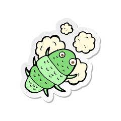 sticker of a cartoon bug