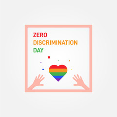 Zero Discrimination Day Vector Design
