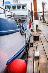 Fototapeta na wymiar boats docked at harbor
