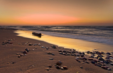 Sunset on beach