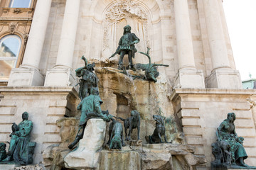 Obraz premium Buda Castle in Hungary and Budapest