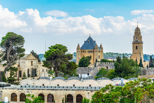 Franciscan monastery of dormition in Jerusalem, Israel