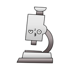 gradient shaded cartoon microscope