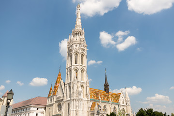 Fototapeta na wymiar Matthias Church in Hungary and Budapest