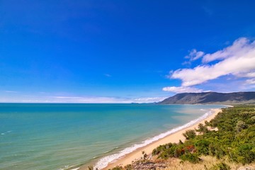 Beautiful seascape from Rex Lookout in Wangetti, Queensland, Australia.