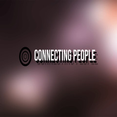 Connecting people. Life quote with modern background vector