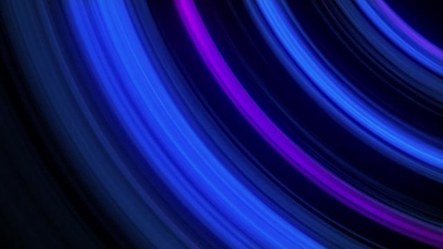 Abstract seamless looped background of glowing lines isolated on black background