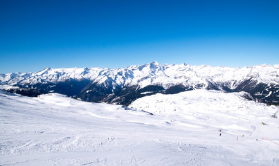 Impianti sciistici Madonna di Campiglio, Dolomiti di Brenta, Trentino Alto Adige in inverno