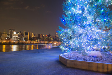 八軒家浜のイルミネーション