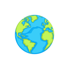 Fototapeta na wymiar Isolated earth planet sketch. Vector illustration design