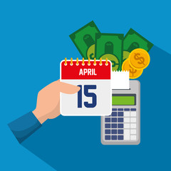 business dataphone report with bills and coins