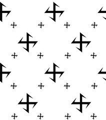 set of arrows seamless pattern