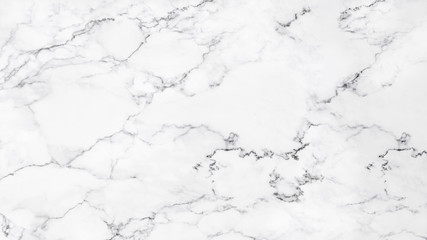White marble texture with natural pattern for background.