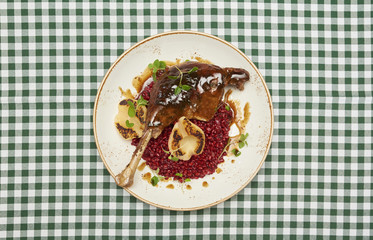 Roast goose