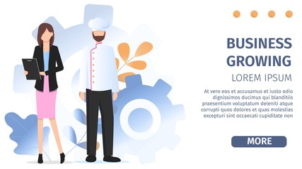 Business Woman Character Chef Occupation Choice