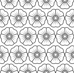 seamless pattern with flowers