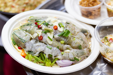 Thai Sea Food Thai Recipes Shrimp in Fish Sauce with in spicy fish sauce and garlic chillies