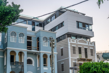Residential houses and Bauhaus architecture of Tel Aviv, Israel