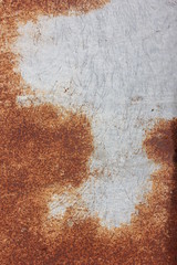 Old metal sheet with corrosion