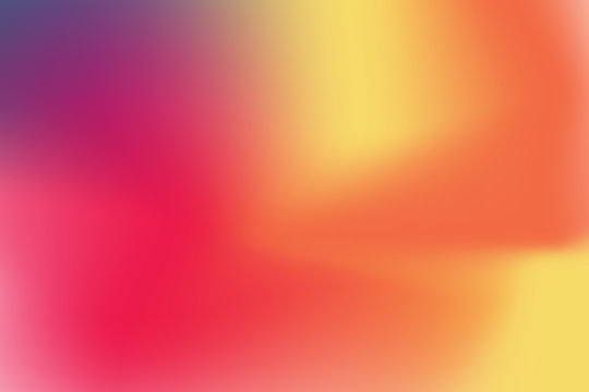 Abstract blurred gradient mesh background in bright rainbow colors. Colorful smooth banner template