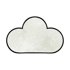 retro grunge texture cartoon white cloud